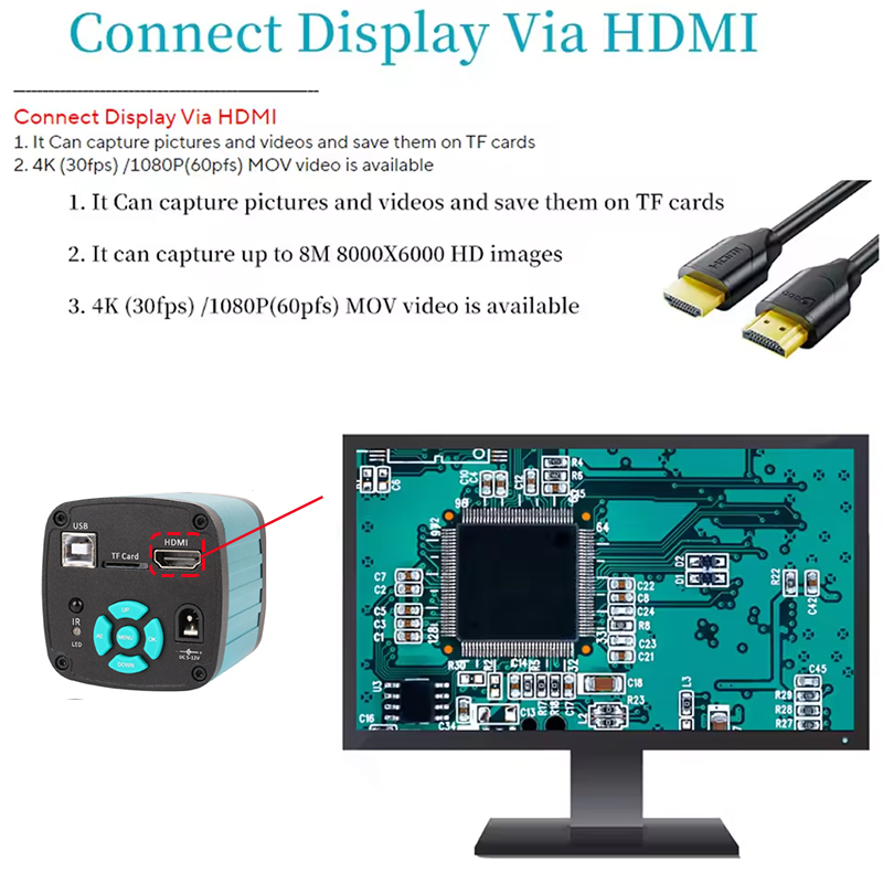 4K Professional Electronic Mic - 4K Microscope Camera Sony Sensor ulasan dan harga