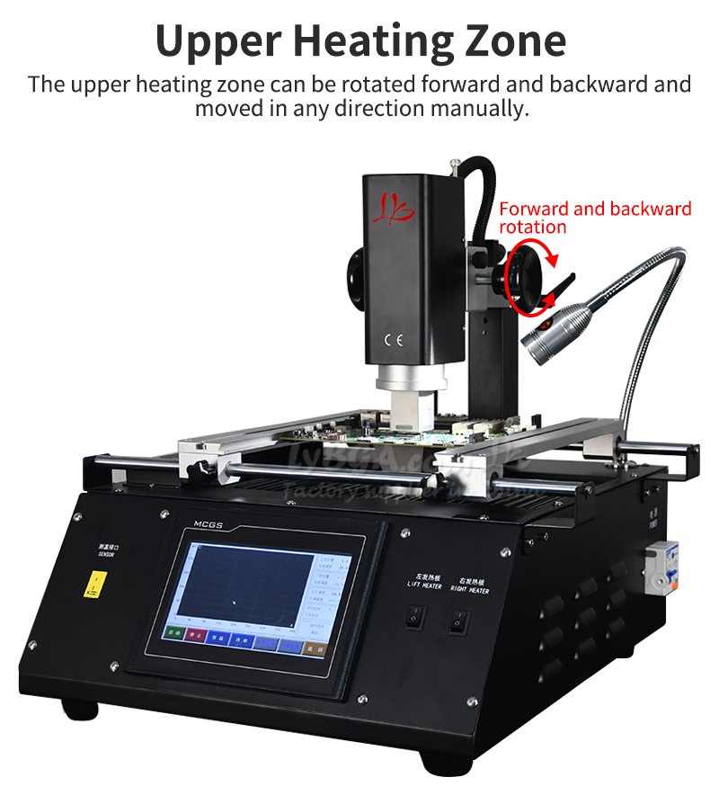 LY R5800 3 Zones Hot-Air BGA R - Infrared Bga Rework Station ulasan dan harga