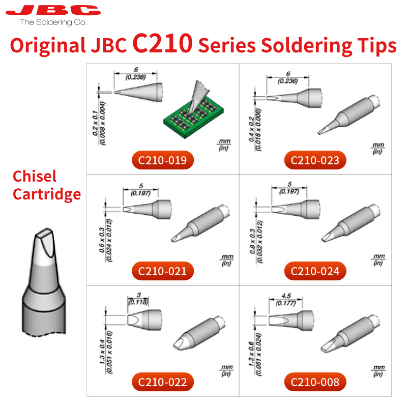 100% Original JBC Cartridge C2 - C210 Precision Soldering Station ulasan dan harga