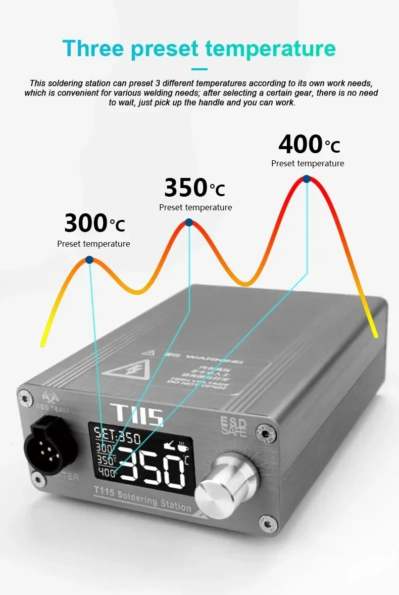 OSS T115 Micro Nano Electric S - C115 Nano Soldering Iron Station ulasan dan harga