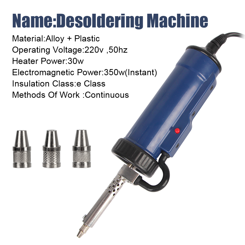 Tin Sucker Vacuum with 3 Sucti - Desoldering Pump Electric Vacuum Station ulasan dan harga