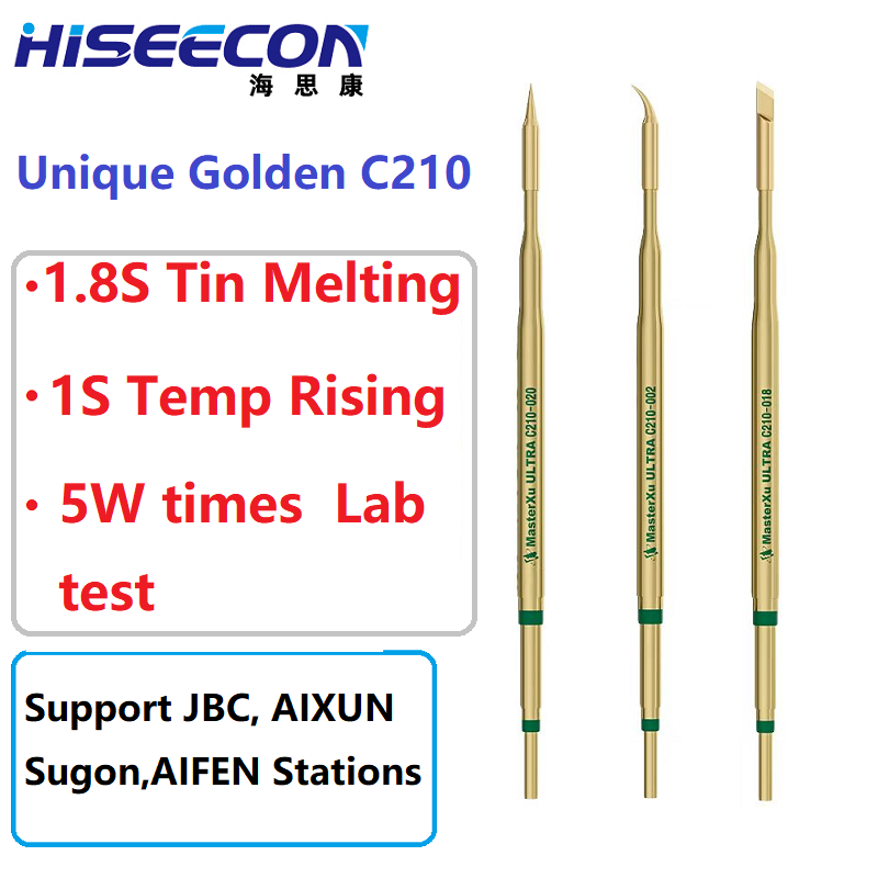 2PCS Golden C210 Soldering Iro - C210 Precision Soldering Station ulasan dan harga