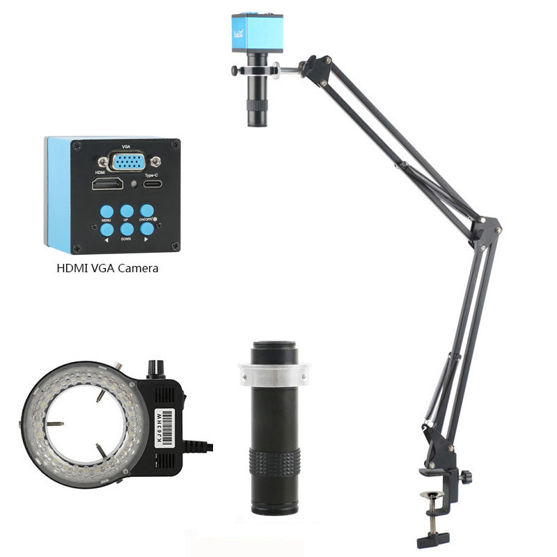 1X-200X Adjustable Zoom 4K 2K  - 4K Microscope Camera Sony Sensor ulasan dan harga