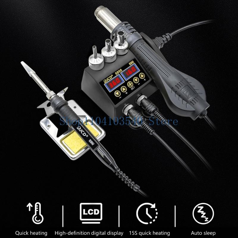 02DC Soldering Station 750W 2  - 2 In 1 Soldering Rework Station 750W ulasan dan harga