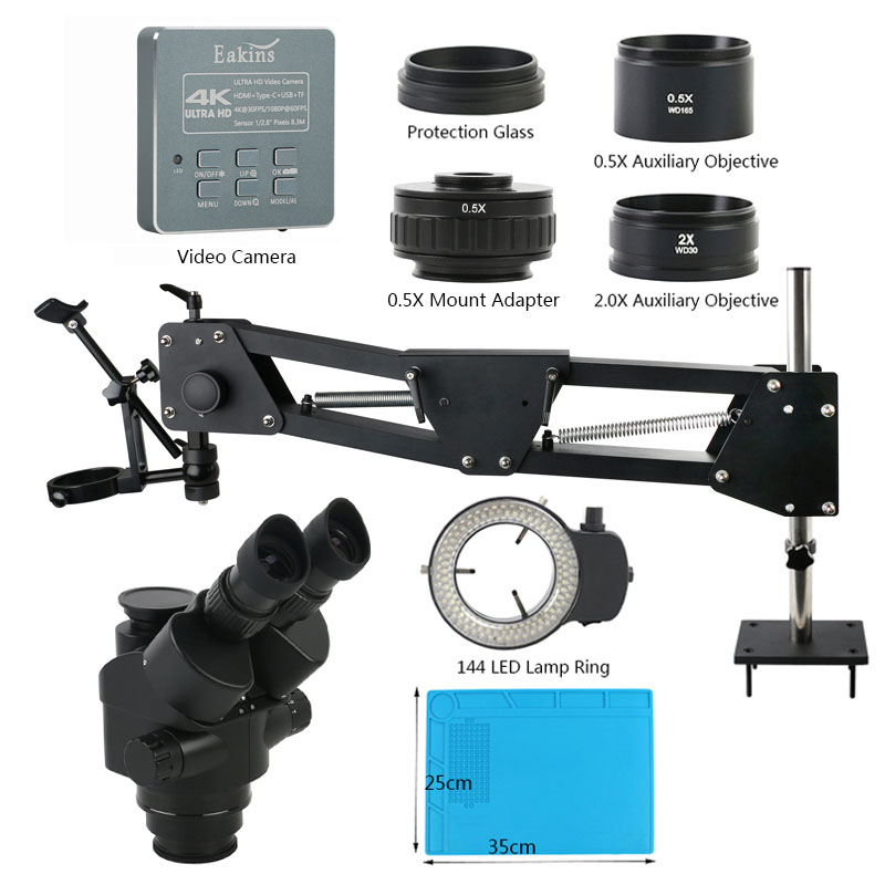 3.5X - 90X Zoom Simul Focal In - Simul-Focal Industrial Microscope 4K Hdmi ulasan dan harga