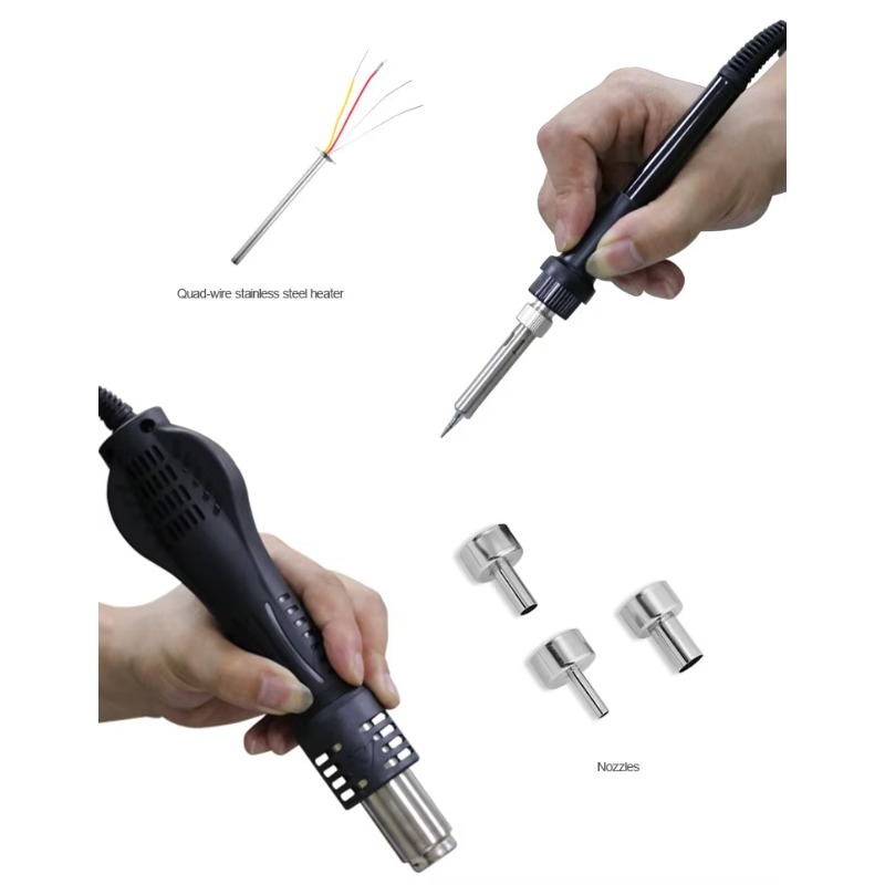 ATTEN AT8586 2 in 1 750W Lead  - 2 In 1 Soldering Rework Station 750W ulasan dan harga