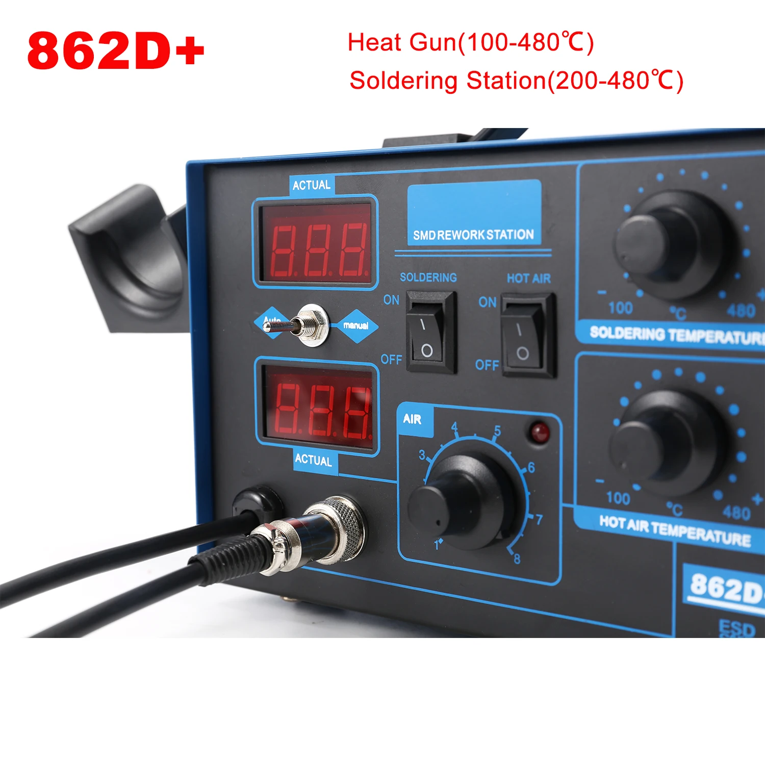 2 In 1 750W Soldering Station  - 2 In 1 Soldering Rework Station 750W ulasan dan harga