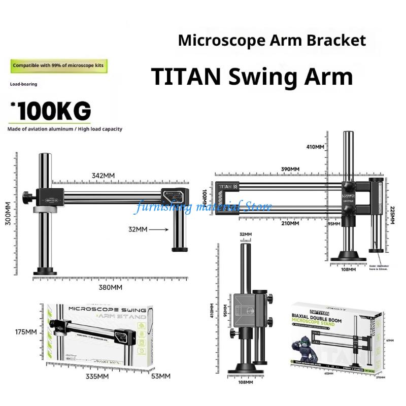 Y5GD Stereo Microscope Double  - Articulating Arm Boom Stand Microscope ulasan dan harga
