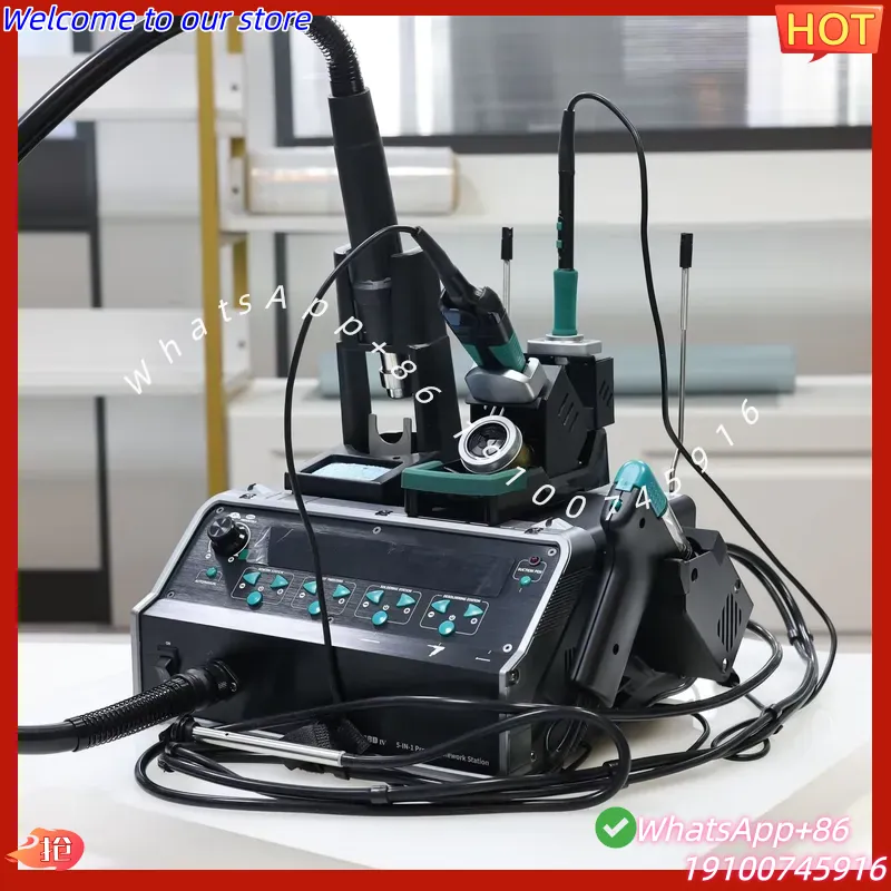 2026 YIHUA-948D IV 5-in-1 Sold - Desoldering Pump Electric Vacuum Station ulasan dan harga