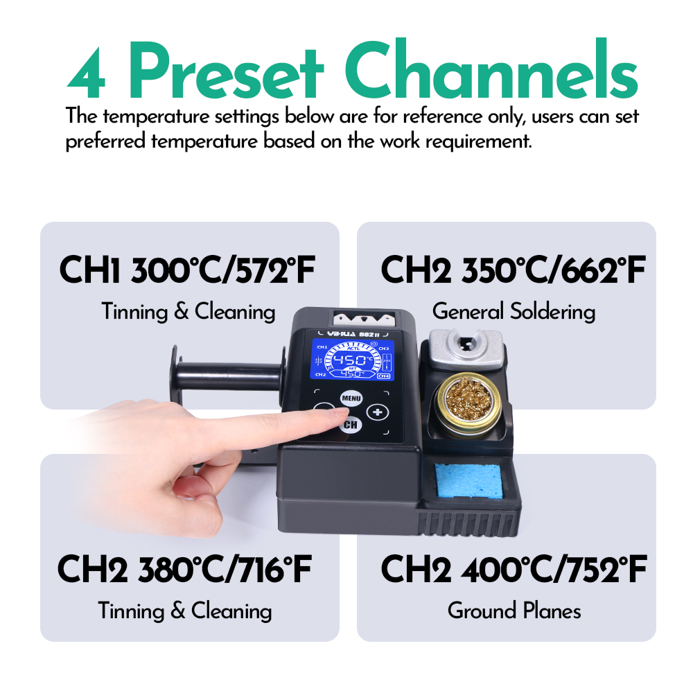 YIHUA 982-II Touch Screen C245 - C210 Precision Soldering Station ulasan dan harga