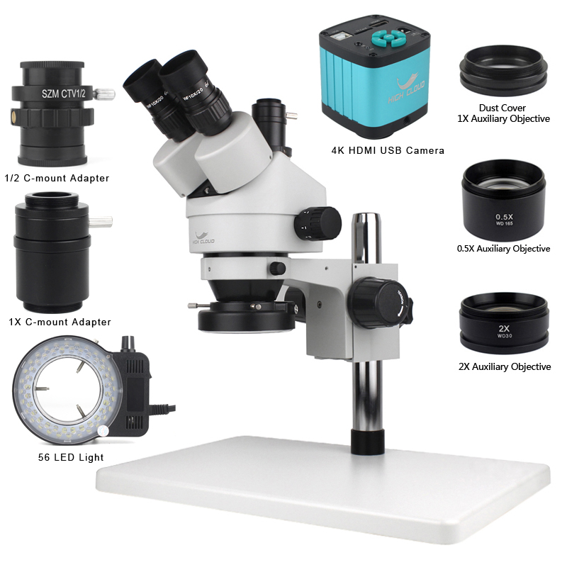 Phone PCB Soldering Repair Lab - Simul-Focal Industrial Microscope 4K Hdmi ulasan dan harga