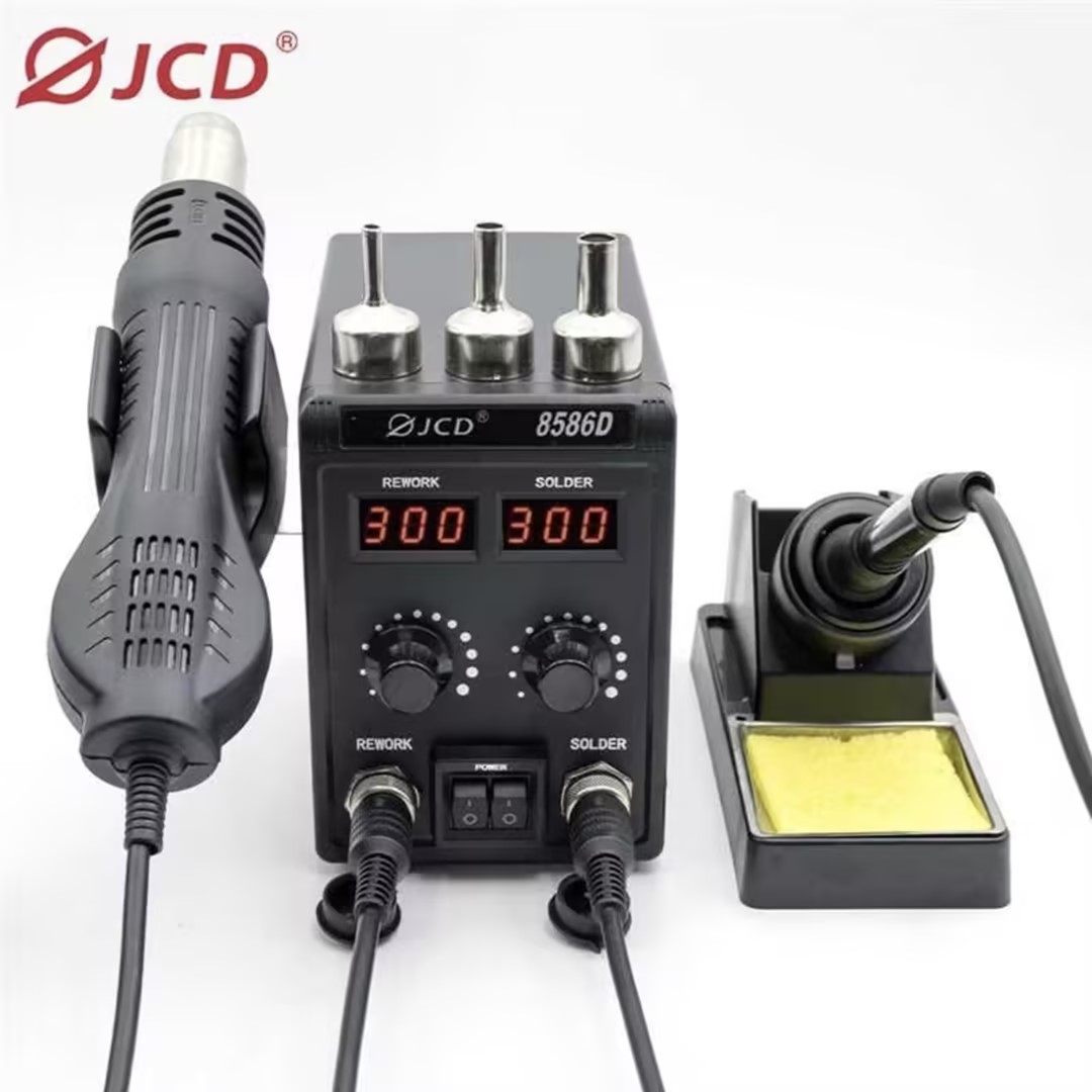 JCD 8586D 2-in-1 Soldering Sta - 2 In 1 Soldering Rework Station 750W ulasan dan harga