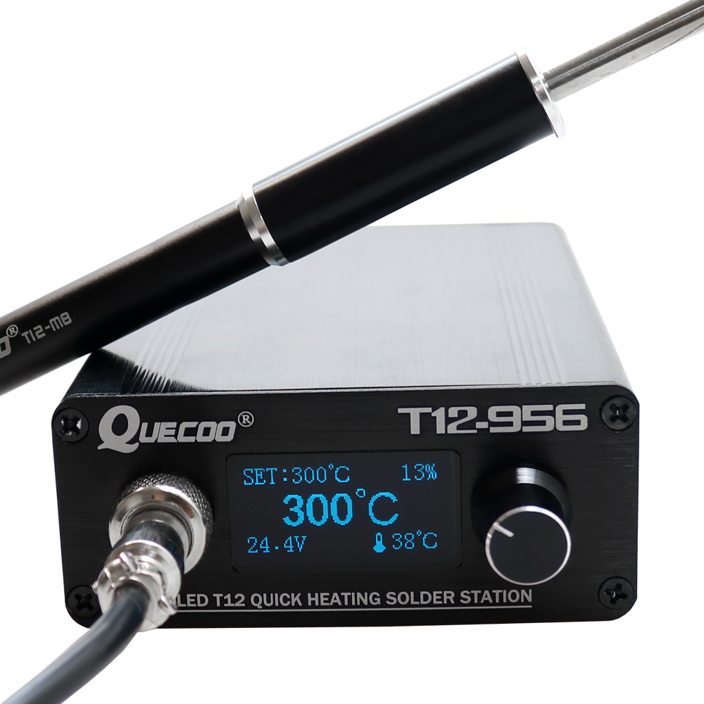 QUECOO T12-956 Soldering Digit - T12 Soldering Station Oled ulasan dan harga