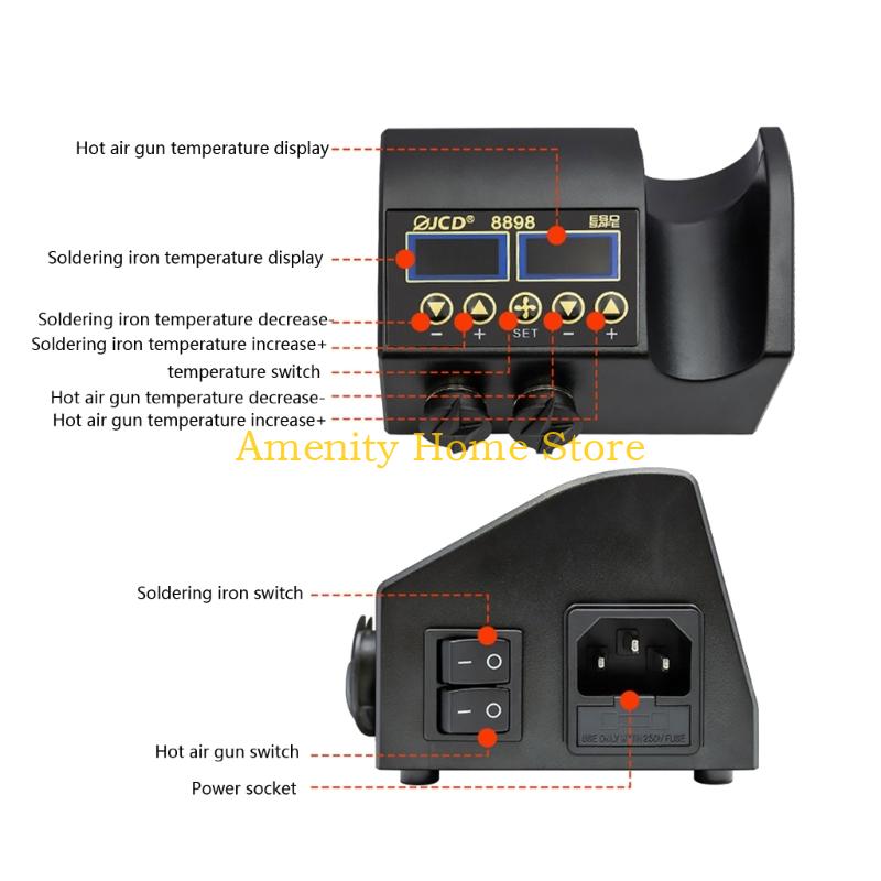 F26C 750W Rework Soldering Sta - 2 In 1 Soldering Rework Station 750W ulasan dan harga