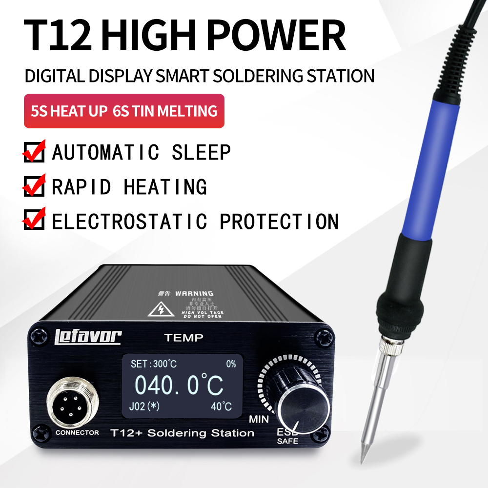 T12+ Soldering Station Solderi - T12 Soldering Station Oled ulasan dan harga